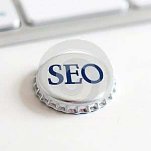 Seo icon isolated on white background
