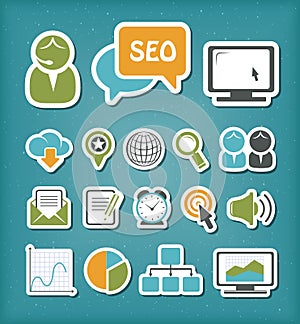SEO icons set