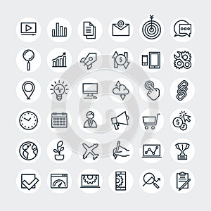 SEO icons set