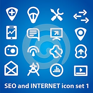 Seo and internet icons