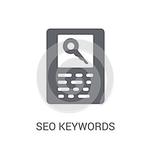 SEO Keywords icon. Trendy SEO Keywords logo concept on white background from Programming collection