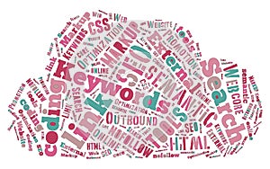 SEO Keywords Tag Cloud - vector illustration