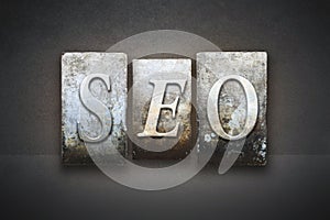 SEO Letterpress Concept