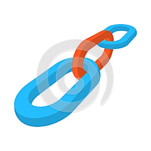 SEO link building cartoon icon