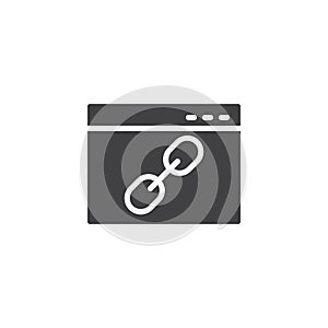 Seo Link vector icon