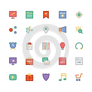 SEO and Marketing Colored Vector Icons 3