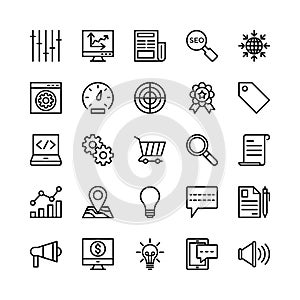 Seo and Marketing Vector Icons 5