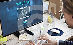 SEO Online Website Web Hosting Technology Concept