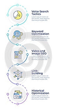 SEO optimization infographic design template