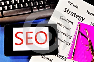 SEO-Optimization of Internet search engines to raise the position of the site in the results of search engines at the request of