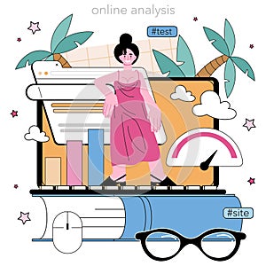 SEO optimization online service or platform. Search engine optimization