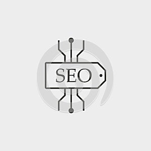 Seo, scheme, outline, icon. Web Development Vector Icon. Element of simple symbol for websites, web design, mobile app,