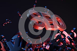 SEO - Search Engine Optimisation concept. 3D rendering image