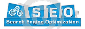 seo Search Engine Optimization Blue Squares On Top