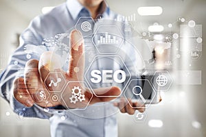 SEO Search engine optimization, Digital marketing, Business internet technology concept.