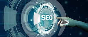 SEO Search Engine Optimization. Digital online marketing, Digital marketing media