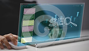 SEO Search Engine Optimization, Idea of boosting traffic rankings on websites. Optimize your website to rank in search engines