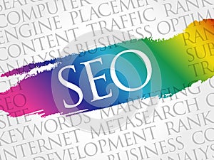 SEO search engine optimization word cloud