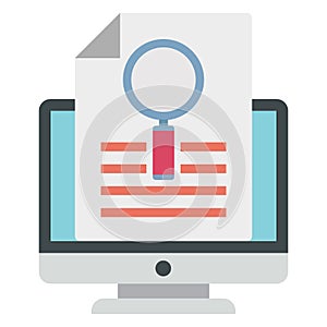 Seo, seo analytics Color Vector icon which can easily modify or edit