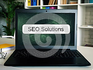 SEO Solutions  phrase on the page