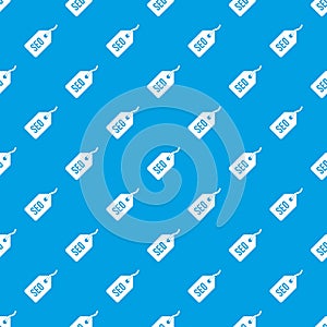 Seo tag pattern seamless blue