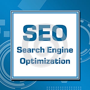 Seo Technical Blue White Square