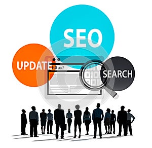 Seo Update Search Internet Technology Corporate Concept