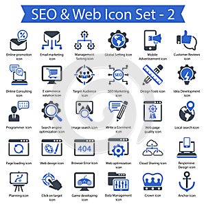 SEO & Web icon set 2