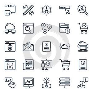 SEO & Web - 25 icons image.