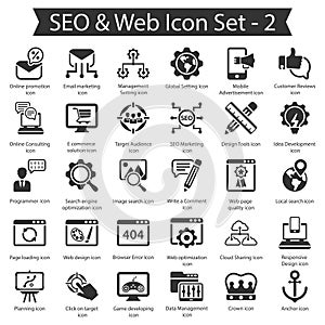 SEO & Web icon set 2