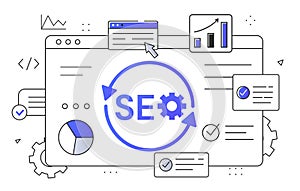 SEO web vector concept