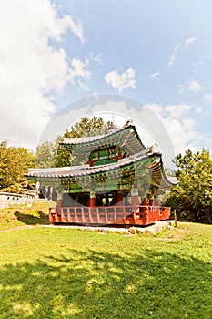 Seojangdae Pavilion of Dongnae castle in Busan, Korea photo