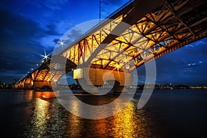 Seongsan Bridge at night