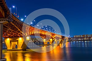 Seongsu bridge in seoul,korea