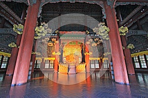 Seoul Changdeokgung Palace - Emperor seat