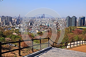 Seoul city from Namsan Park