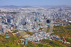 Seoul cityscape in South Korea