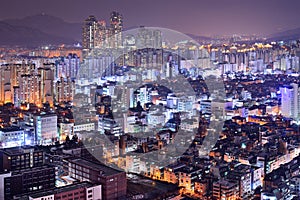 Seoul Gangnam District Skyline