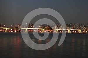 Seoul Han River at Night