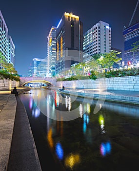 Seoul at night