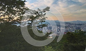 Seoul panorama from the Namsan tower