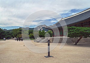 Inside of Gyeongbokgung Palace grounds