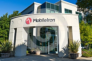 Sep 14, 2019 Mountain View / CA / USA - MobileIron headquarters in Silicon Valley; MobileIron Inc. is an American software company