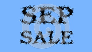 Sep Sale smoke text effect sky isolated background