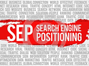 SEP search engine positioning