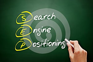 SEP - Search Engine Positioning acronym