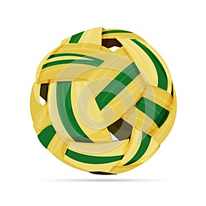 Sepak takraw ball - vector illustration