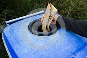 Separate collection of plastic differentiated garbage collection