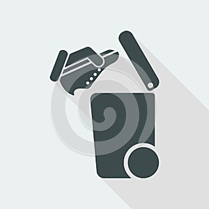 Separate waste collection icon photo