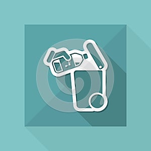 Separate waste collection icon